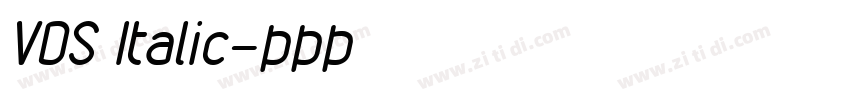VDS Italic字体转换